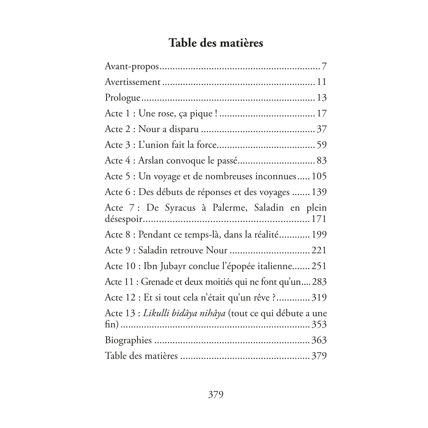Saladin - Tome VII
