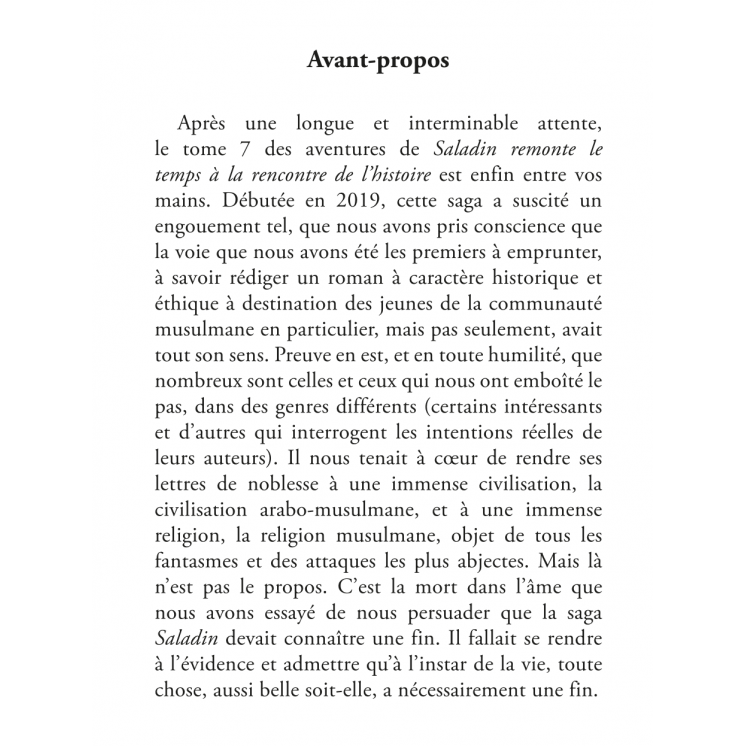 Saladin - Tome VII