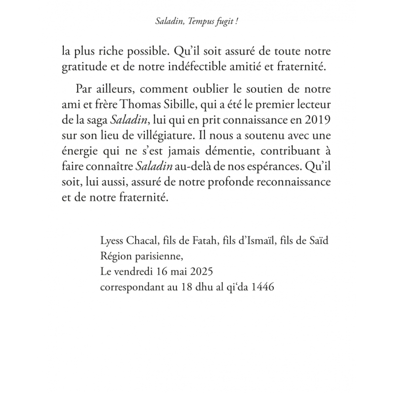 Saladin - Tome VII - Oryms