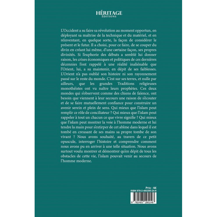 L'islam au secours de l'homme moderne : tome n°1 - Thomas Sibille - éditions Héritage