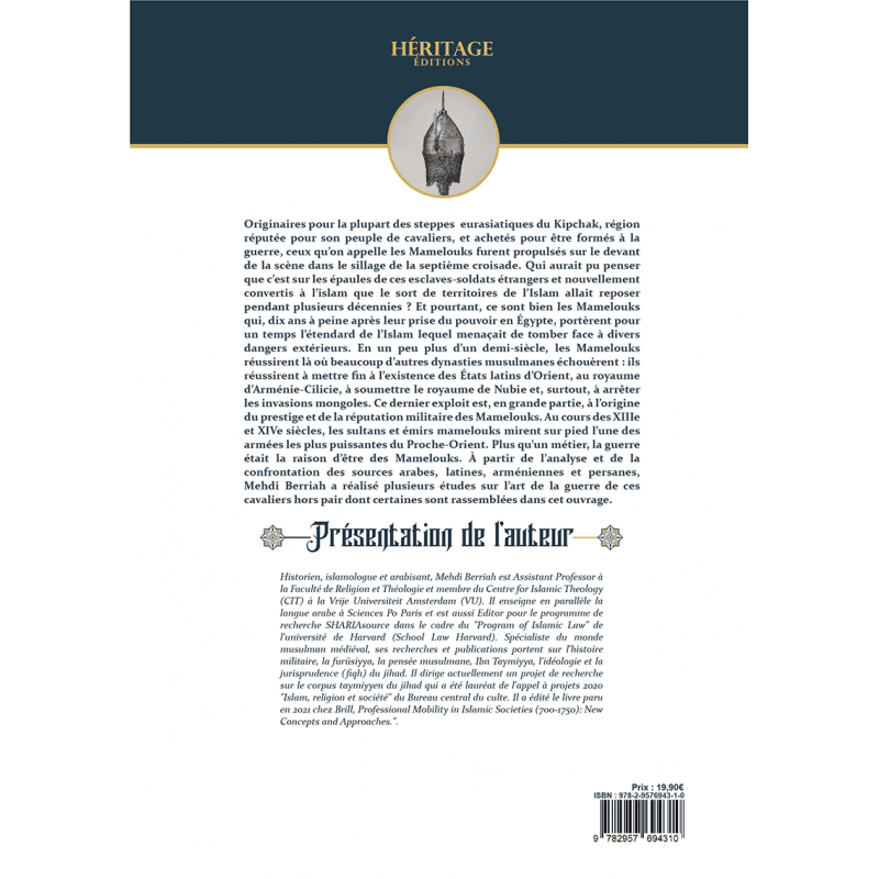 Les Mamelouks, les cavaliers de l'Islam - Mehdi Berriah - éditions Héritage