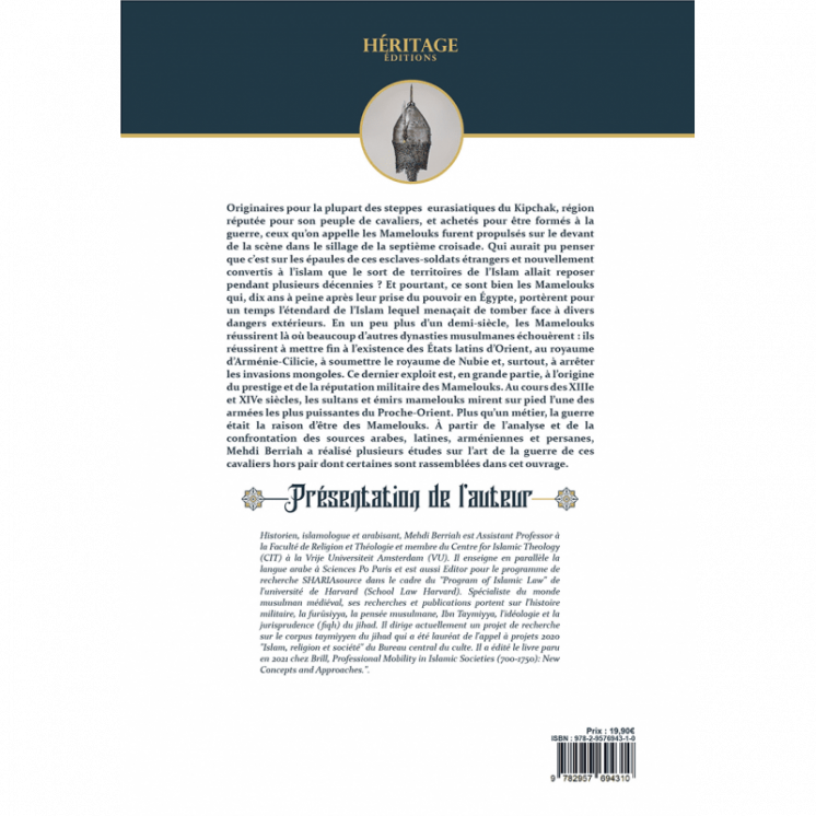 Les Mamelouks, les cavaliers de l'Islam - Mehdi Berriah - éditions Héritage