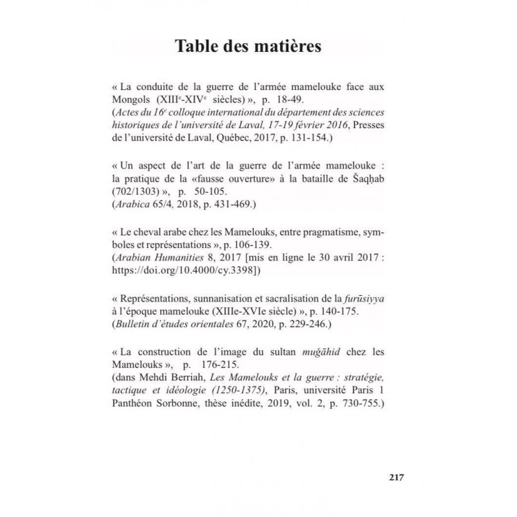 Les Mamelouks, les cavaliers de l'Islam - Mehdi Berriah - éditions Héritage