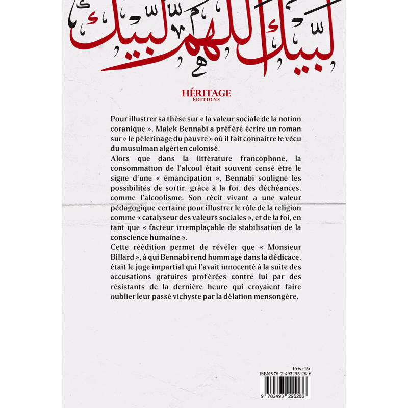 Lebbeik (Pèlerinage de pauvres) - Malek Bennabi - Héritage