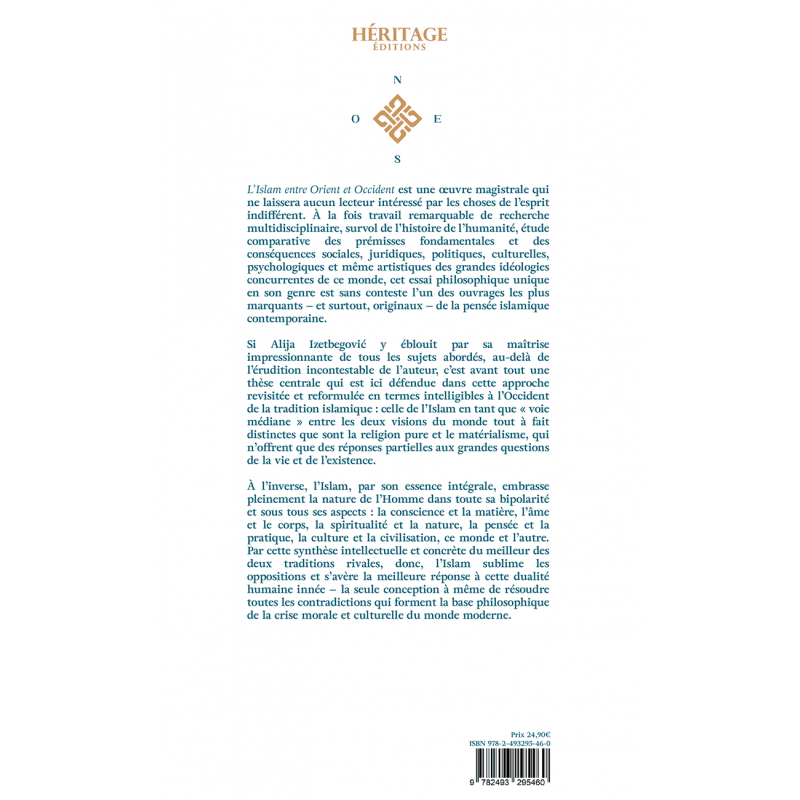 L'Islam entre Orient et Occident - Alija Izetbegovic - Héritage