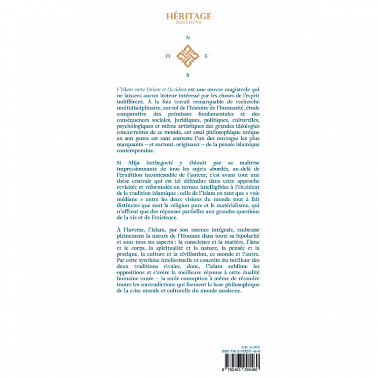 L'Islam entre Orient et Occident - Alija Izetbegovic - Héritage