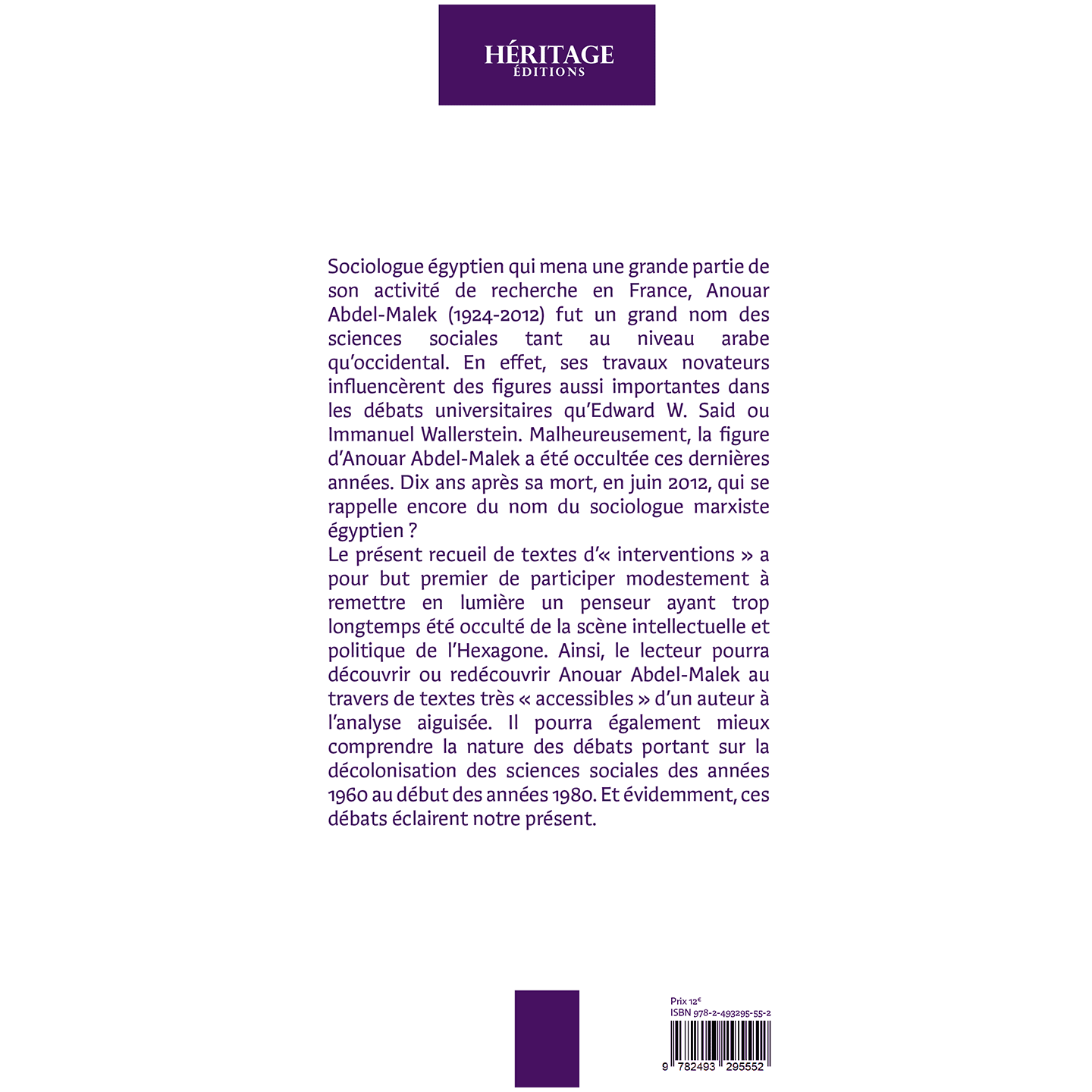 Penser la libération et la renaissance civilisationnelle - Anouar Abdel Malek - Héritage
