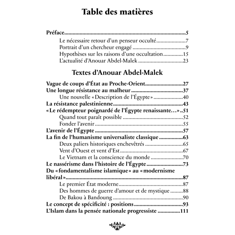 Penser la libération et la renaissance civilisationnelle - Anouar Abdel Malek - Héritage