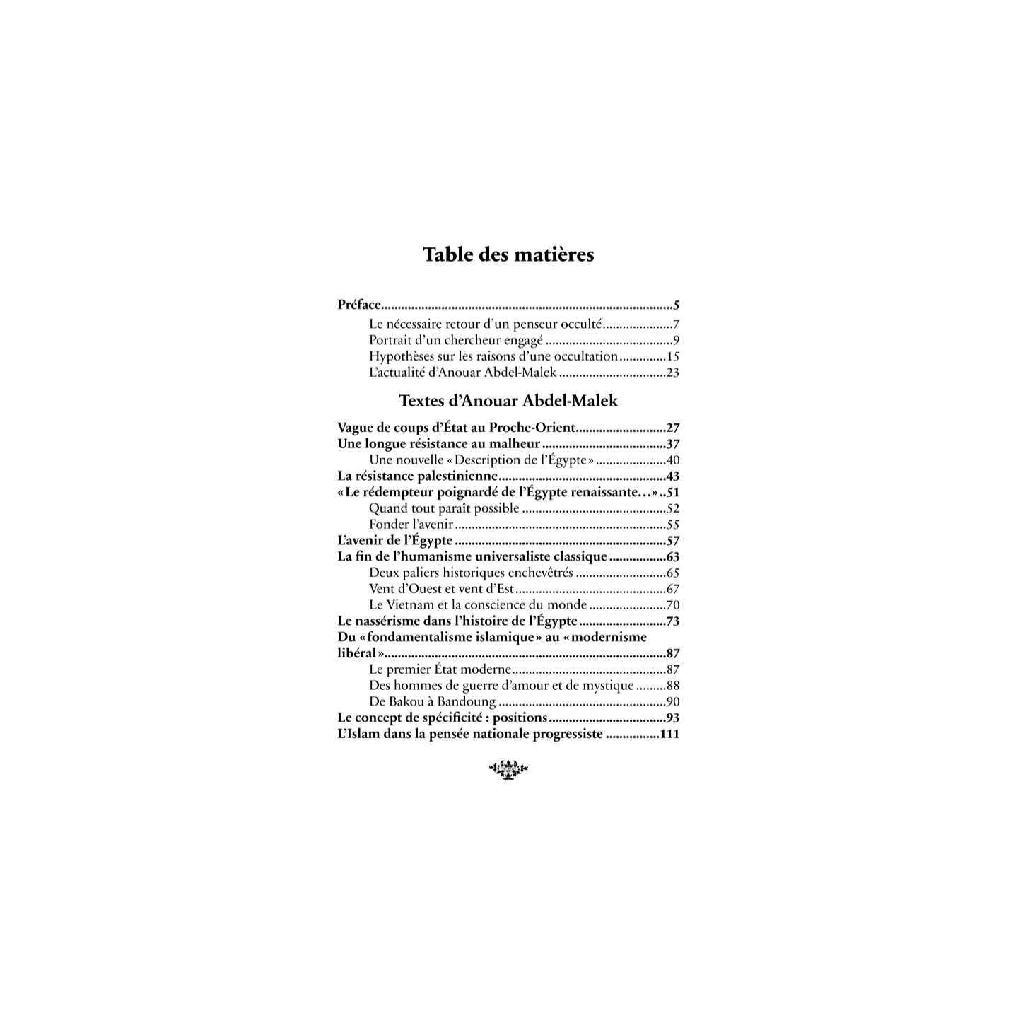Penser la libération et la renaissance civilisationnelle - Anouar Abdel Malek - Héritage