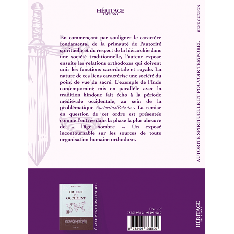 Autorité spirituelle et pouvoir temporel - René Guénon - Héritage