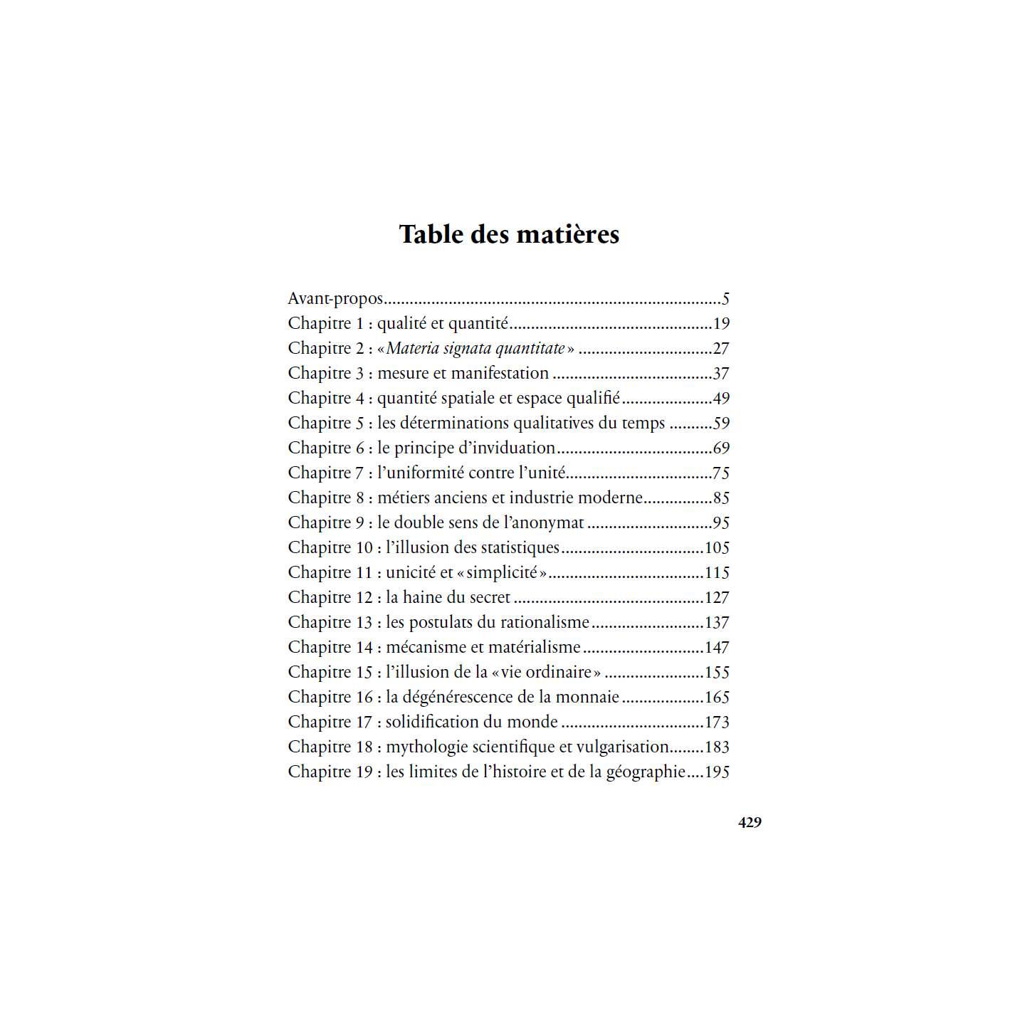 Le règne de la quantité et les signes des temps - René Guénon - Héritage