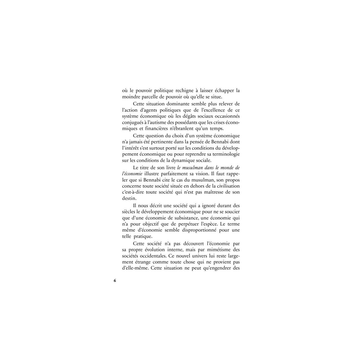 Le musulman dans le monde de l'économie - Malek Bennabi - Héritage