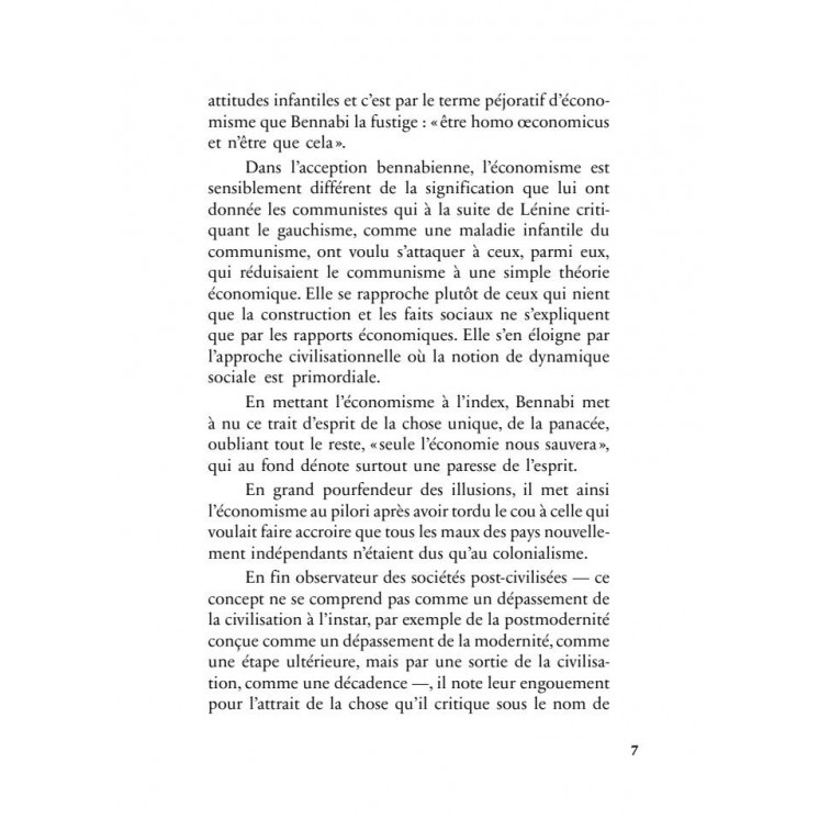 Le musulman dans le monde de l'économie - Malek Bennabi - Héritage