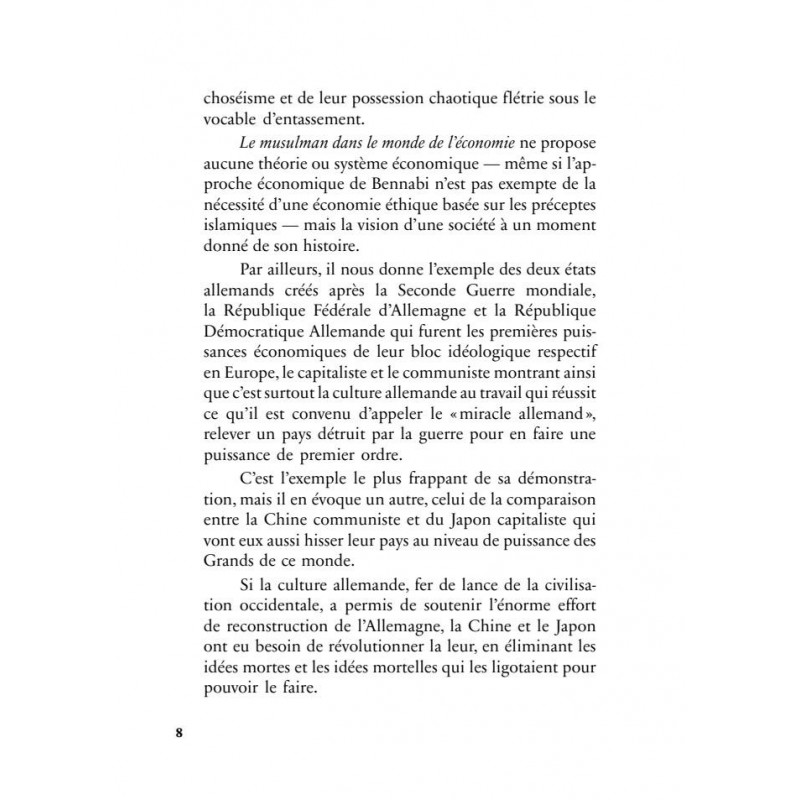 Le musulman dans le monde de l'économie - Malek Bennabi - Héritage