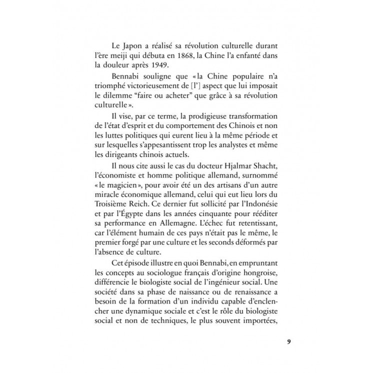 Le musulman dans le monde de l'économie - Malek Bennabi - Héritage