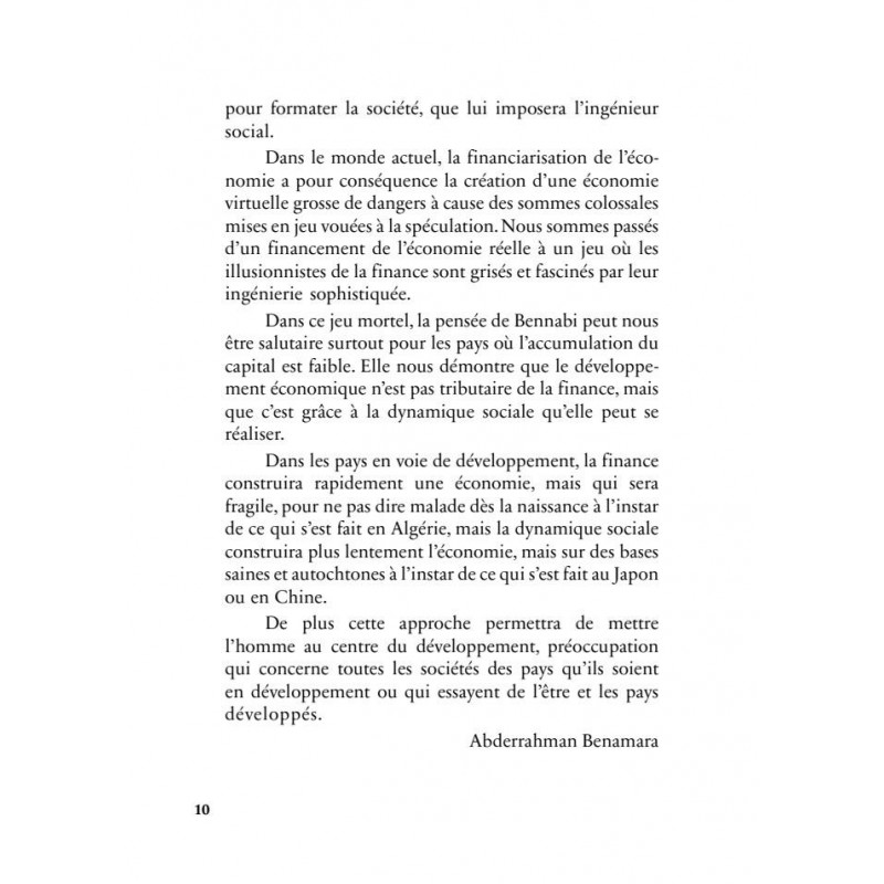 Le musulman dans le monde de l'économie - Malek Bennabi - Héritage