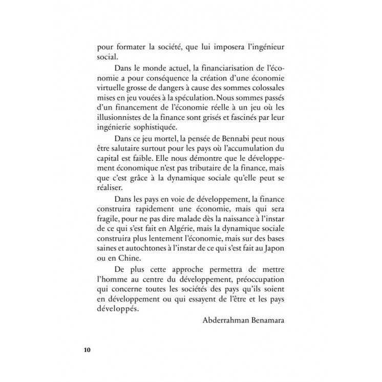 Le musulman dans le monde de l'économie - Malek Bennabi - Héritage