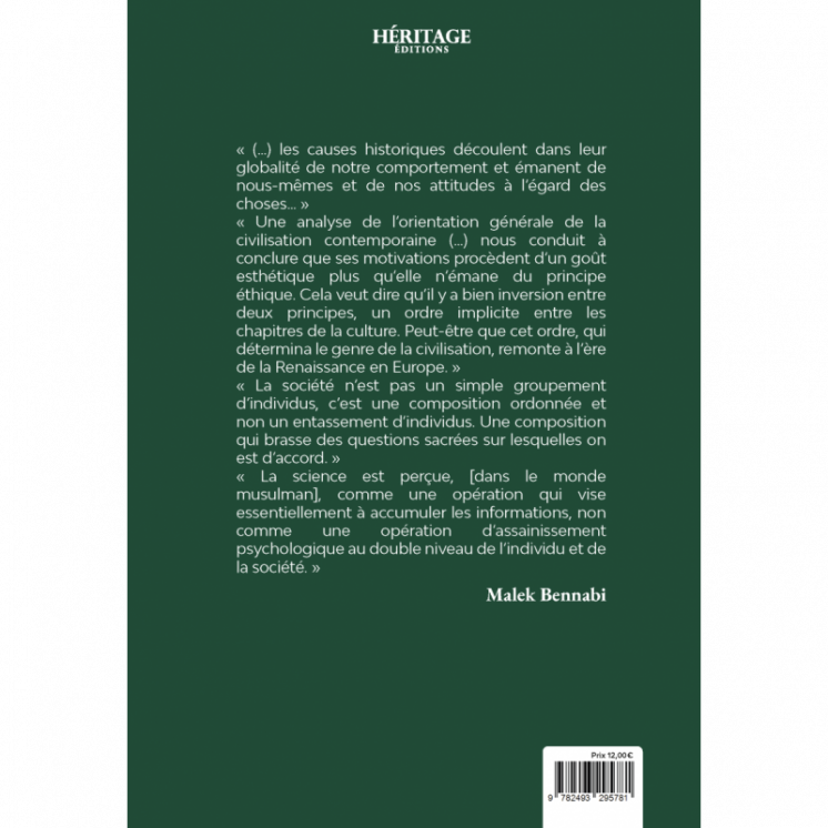 Propos sur l'édification nouvelle - Malek Bennabi - Héritage