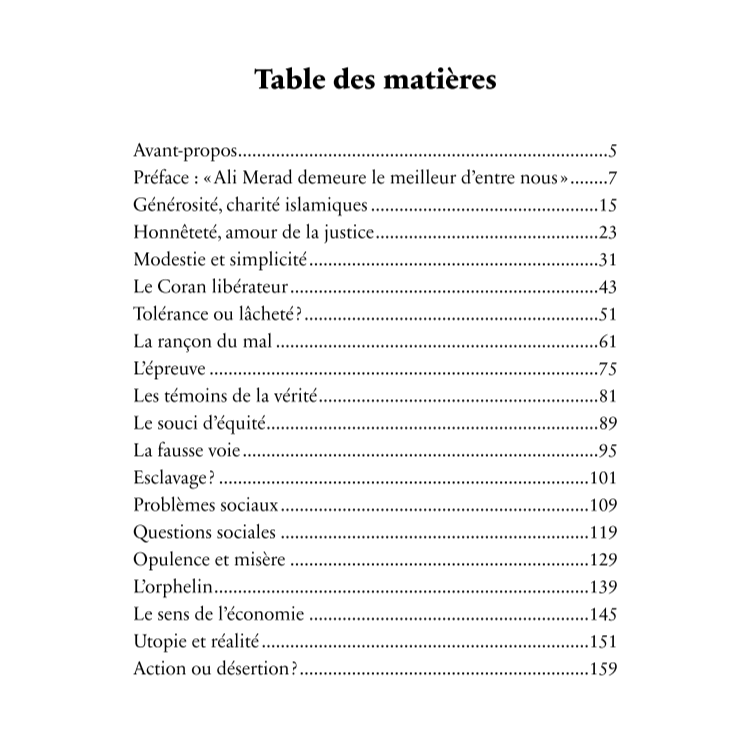 À la lumière du Coran & du Hadith - Ali Merad - Héritage