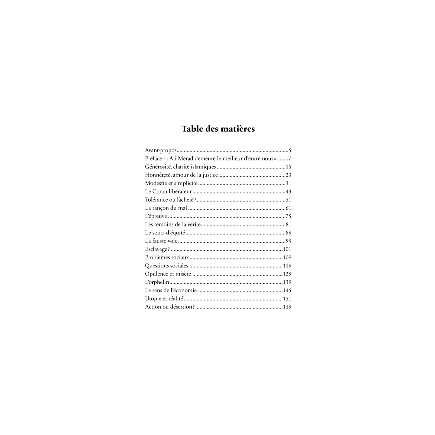 À la lumière du Coran & du Hadith - Ali Merad - Héritage
