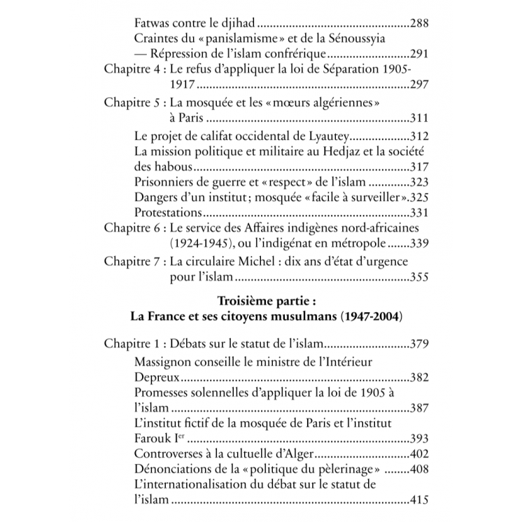 La France et ses musulmans : un siècle de politique musulmane (1895 - 2005) - Sadek Sellam - Héritage
