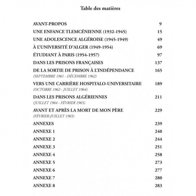 Mémoires d'un algérien - Tome 1 : Rêves et épreuves (1932 - 1965) - Ahmed Taleb-Ibrahimi - Héritage