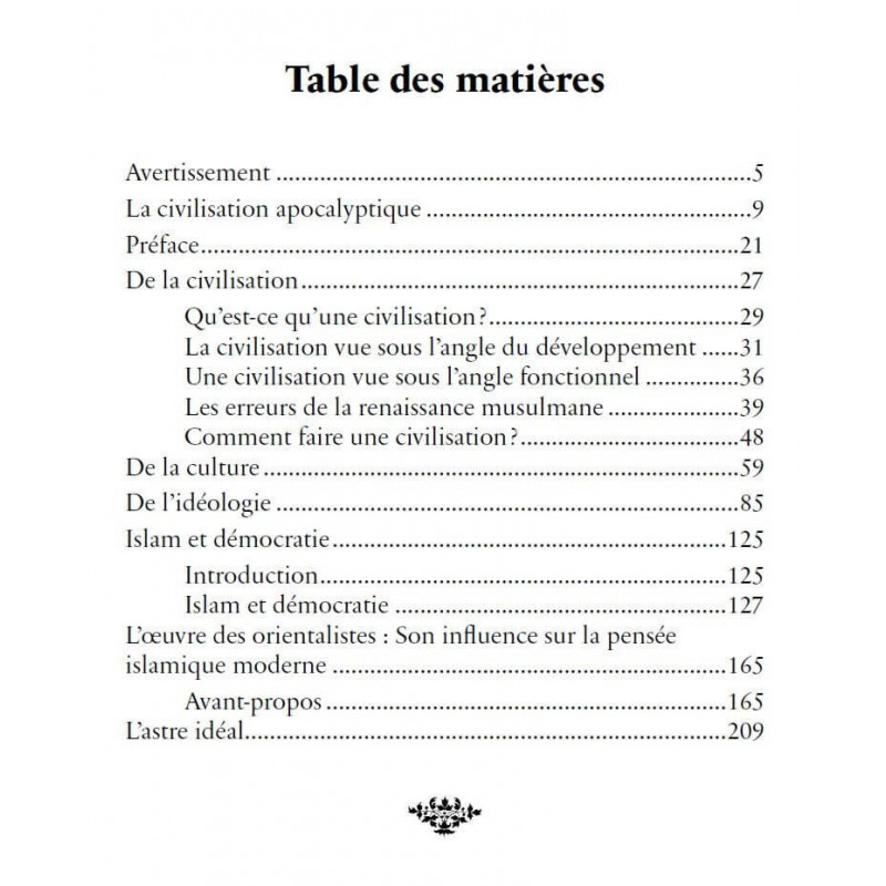 Les grands thèmes - Malek Bennabi - Héritage