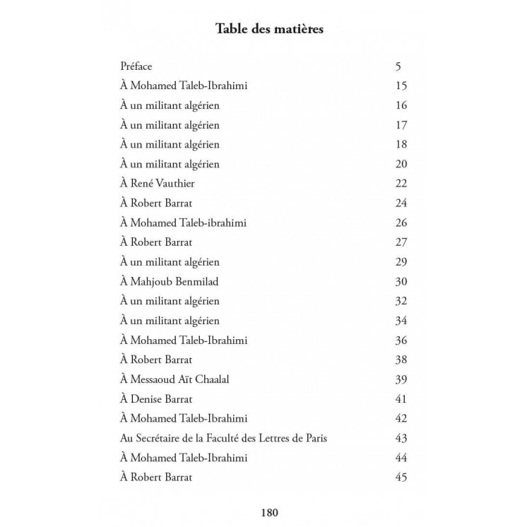 Lettres de prison (1957 - 1961) - Ahmed Taleb-Ibrahimi - Héritage