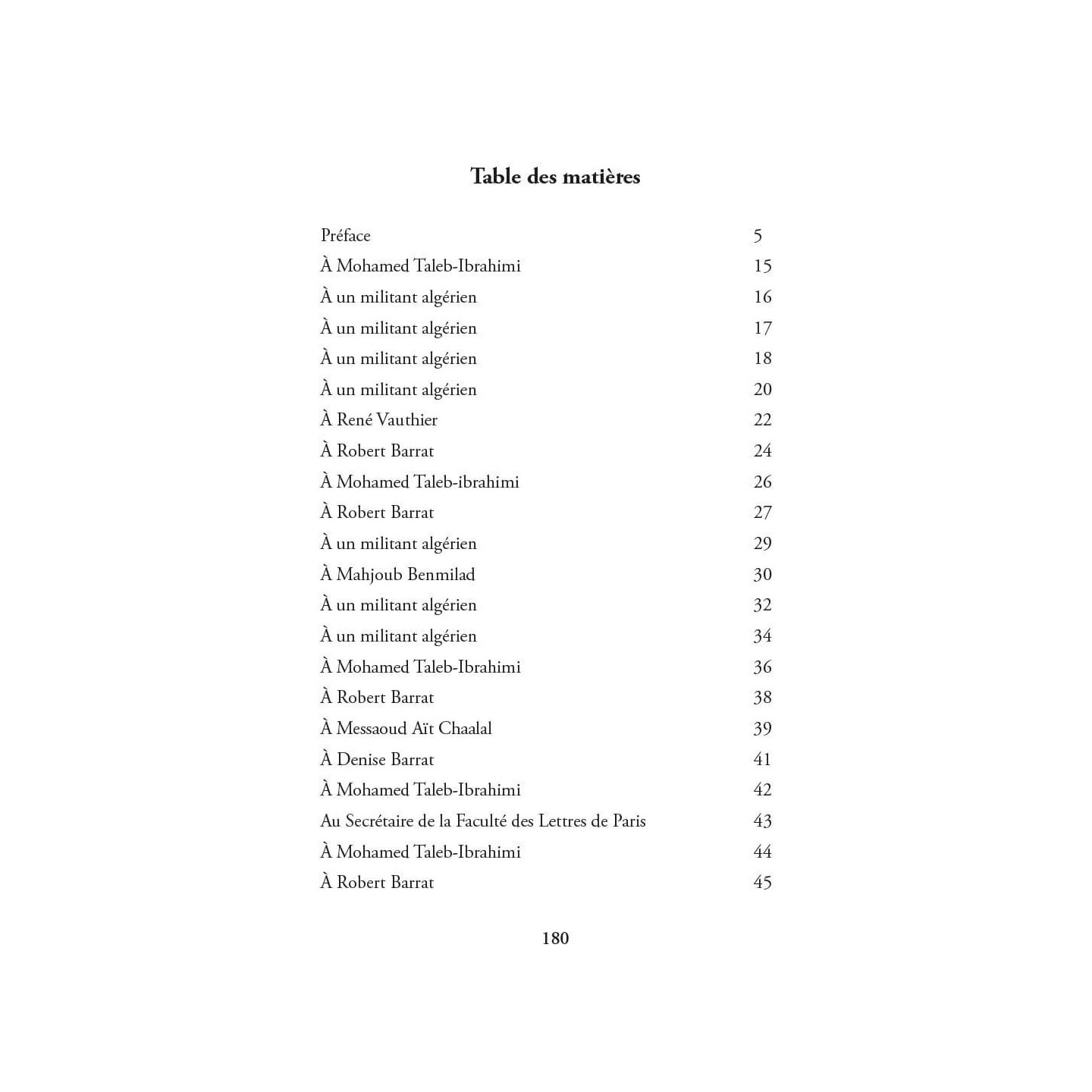 Lettres de prison (1957 - 1961) - Ahmed Taleb-Ibrahimi - Héritage
