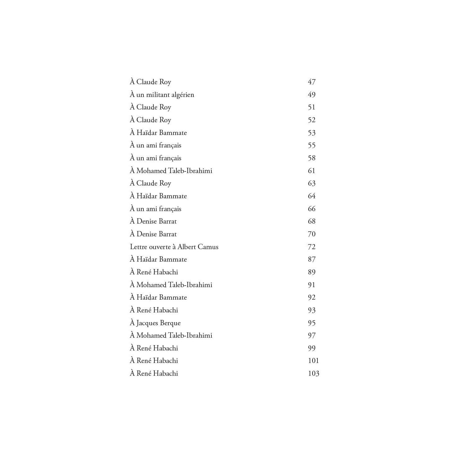 Lettres de prison (1957 - 1961) - Ahmed Taleb-Ibrahimi - Héritage