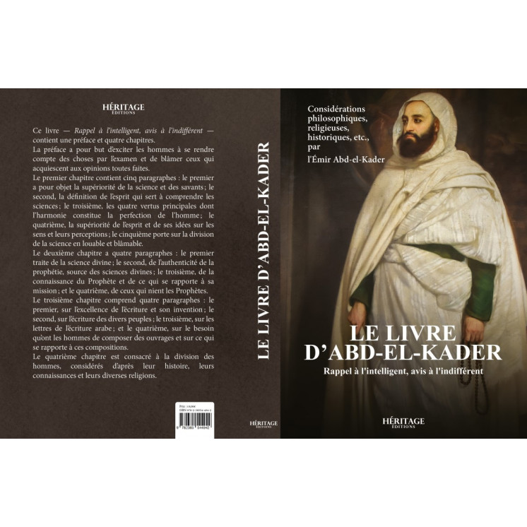 Le livre d'Abd-el-Kader : rappel à l'intelligent, avis à l'indifférent - Héritage