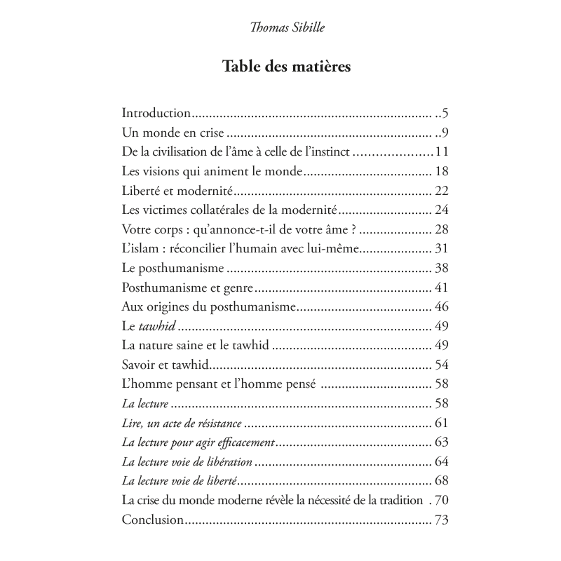 L'islam au secours de l'homme moderne : tome n°2 - Thomas Sibille - éditions Héritage