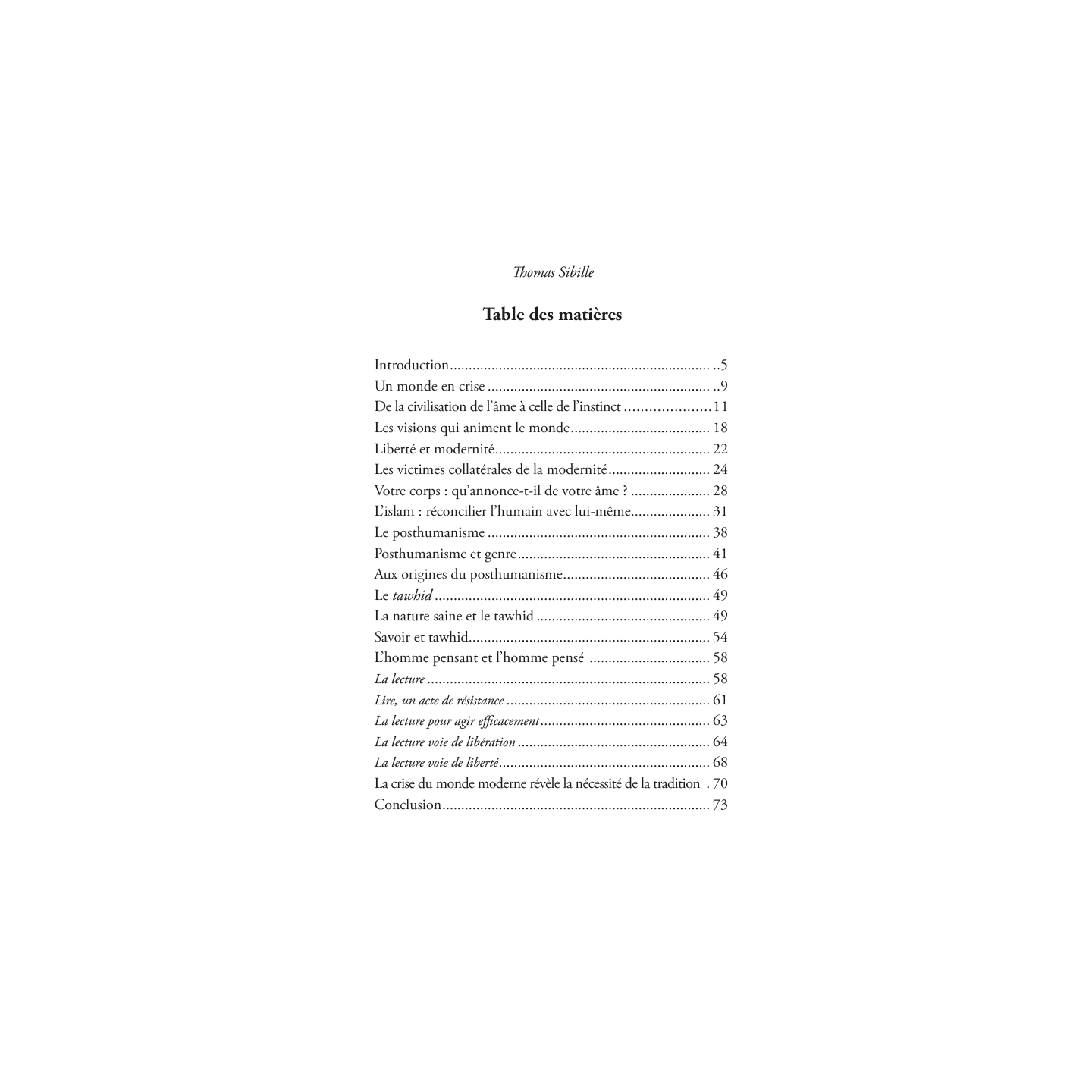 L'islam au secours de l'homme moderne : tome n°2 - Thomas Sibille - éditions Héritage