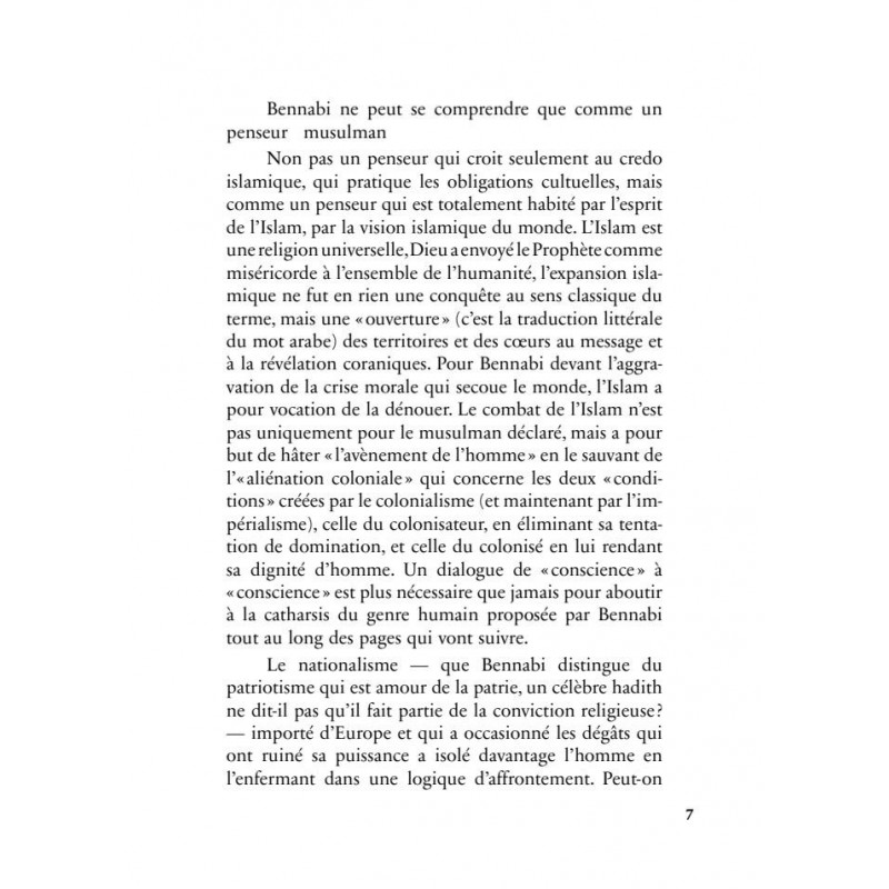 Colonisabilité - Malek Bennabi - Héritage