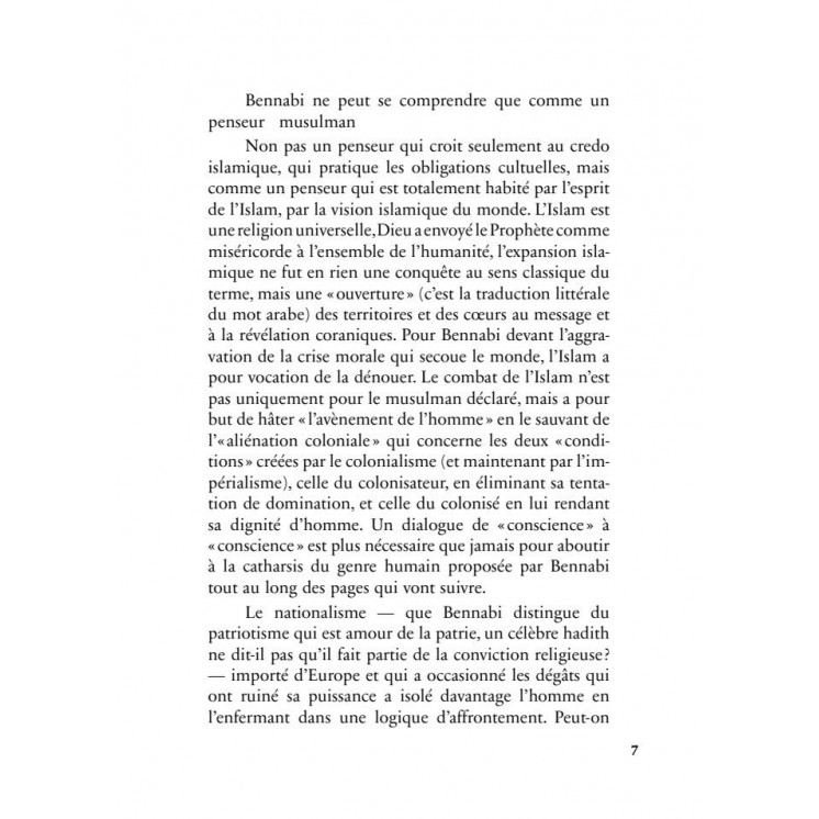 Colonisabilité - Malek Bennabi - Héritage