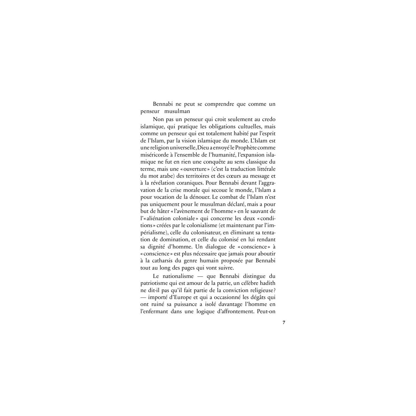 Colonisabilité - Malek Bennabi - Héritage
