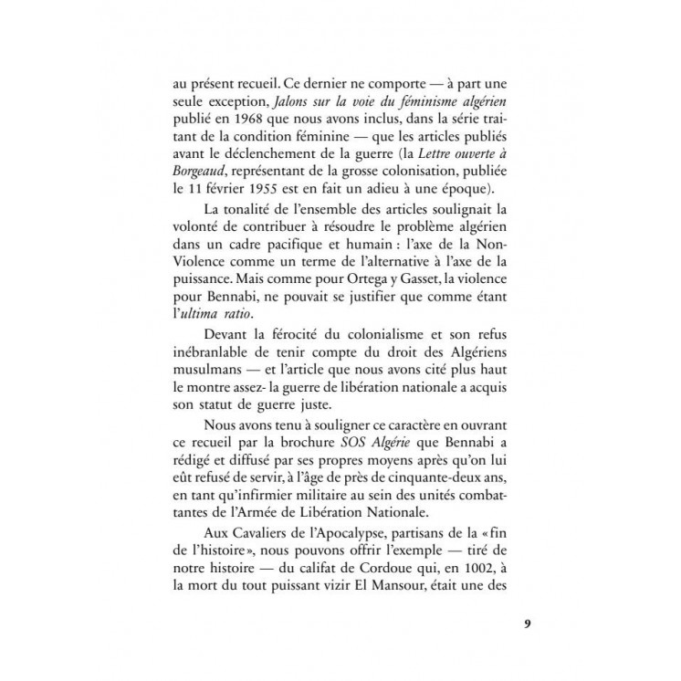 Colonisabilité - Malek Bennabi - Héritage