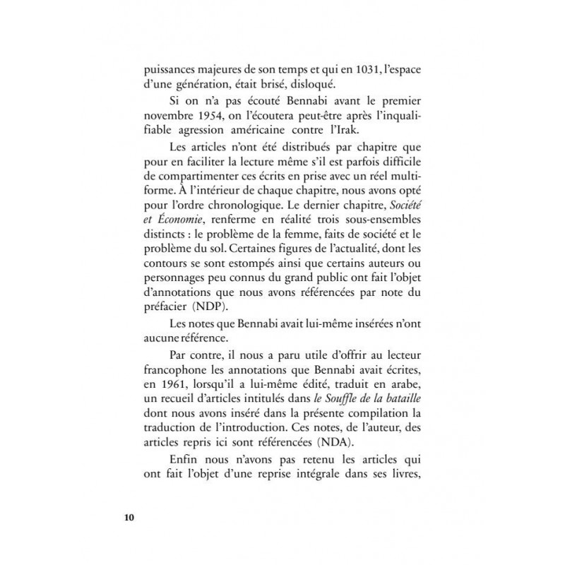 Colonisabilité - Malek Bennabi - Héritage