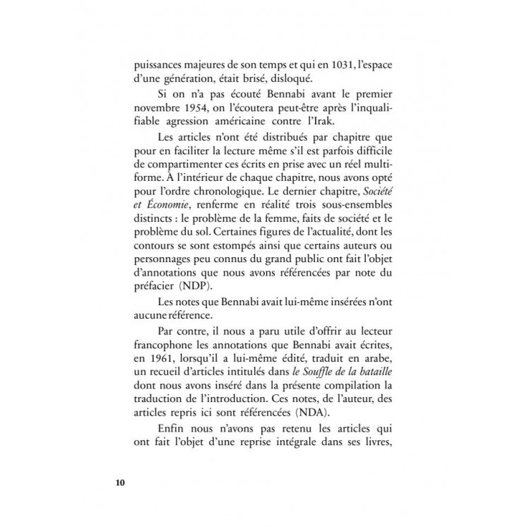 Colonisabilité - Malek Bennabi - Héritage