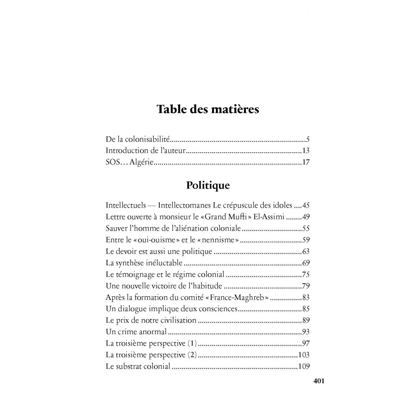 Colonisabilité - Malek Bennabi - Héritage