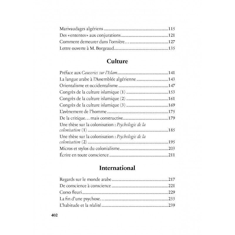 Colonisabilité - Malek Bennabi - Héritage