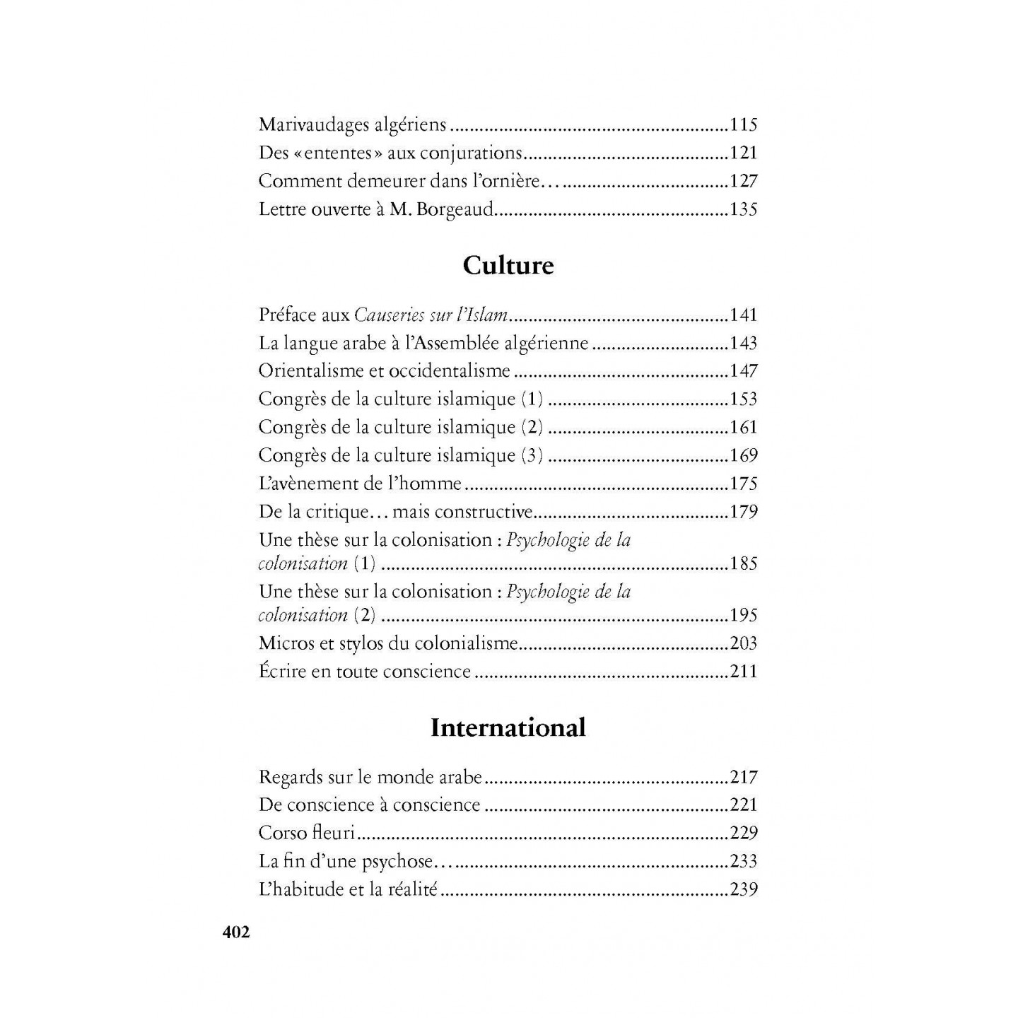 Colonisabilité - Malek Bennabi - Héritage
