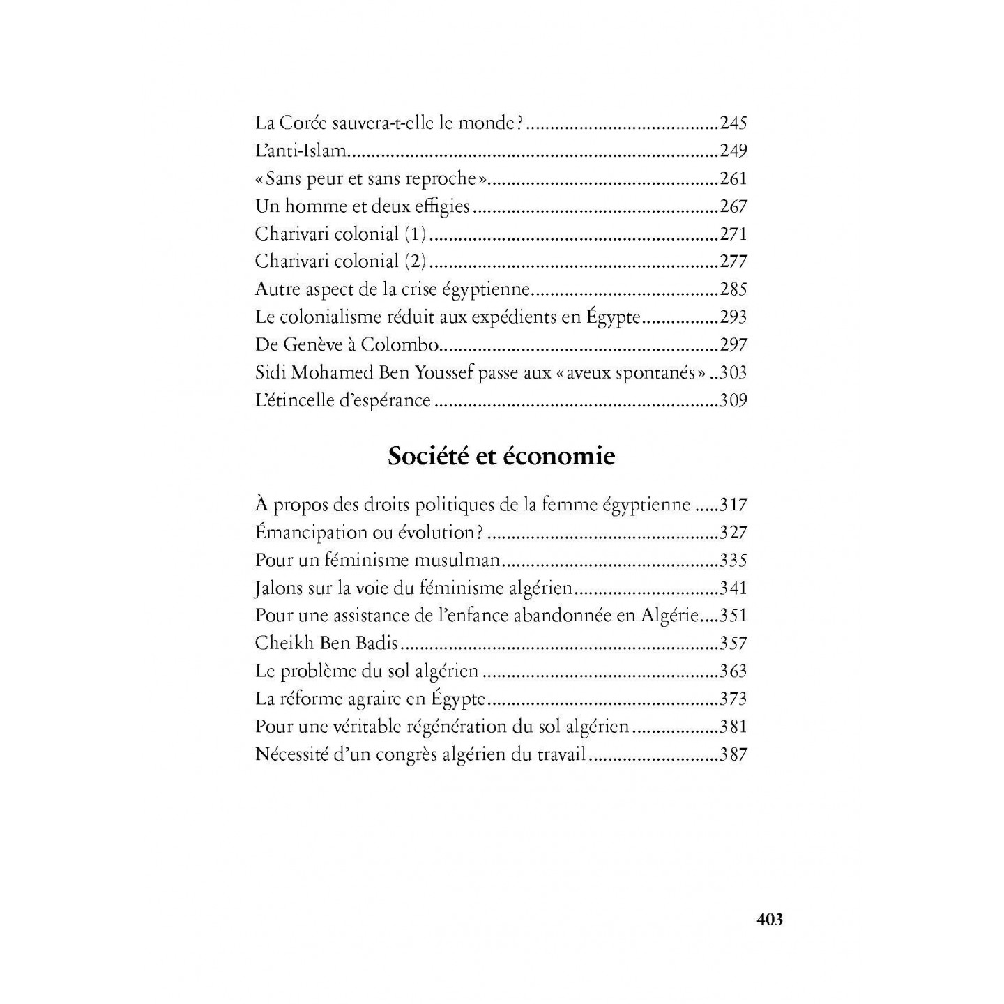 Colonisabilité - Malek Bennabi - Héritage