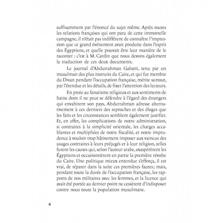 Journal d'Abdurrahman Gabarti pendant l'occupation française en Égypte - Héritage