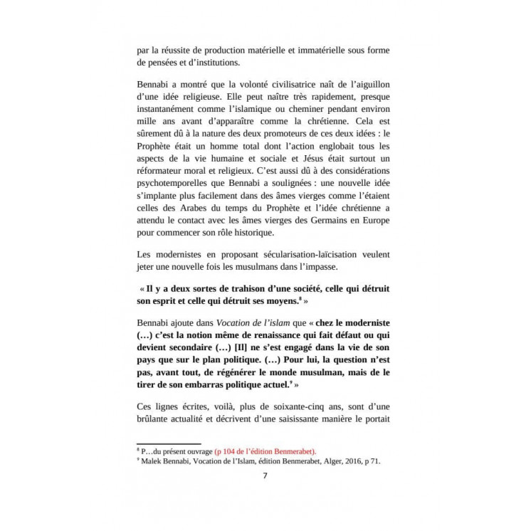 Naissance d'une société : le réseau des relations sociales - Malek Bennabi - Héritage