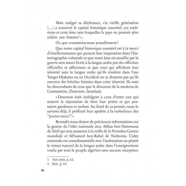 Mémoires d'un témoin du siècle : l'enfant (1905-1930) - Malek Bennabi - Héritage