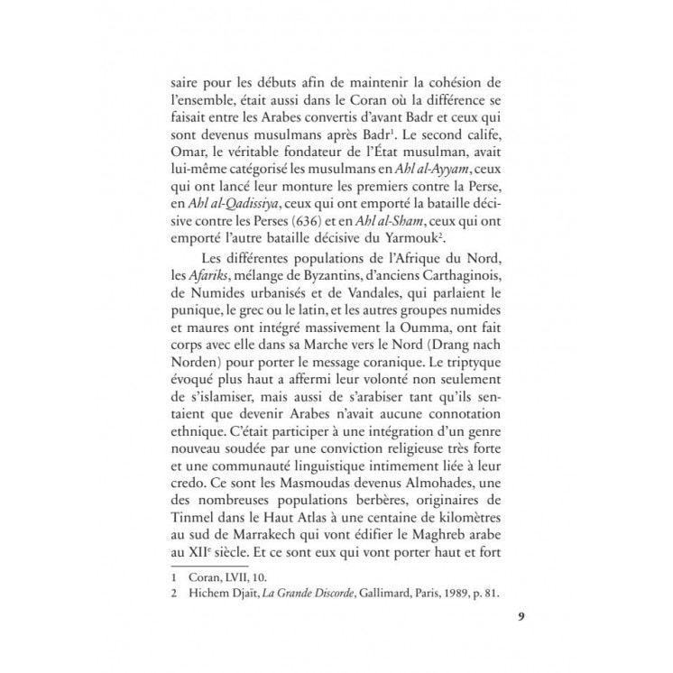 Mémoires d'un témoin du siècle : l'étudiant (1930-1939) - Malek Bennabi - Héritage