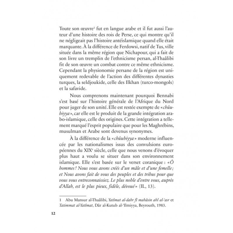 Mémoires d'un témoin du siècle : l'étudiant (1930-1939) - Malek Bennabi - Héritage