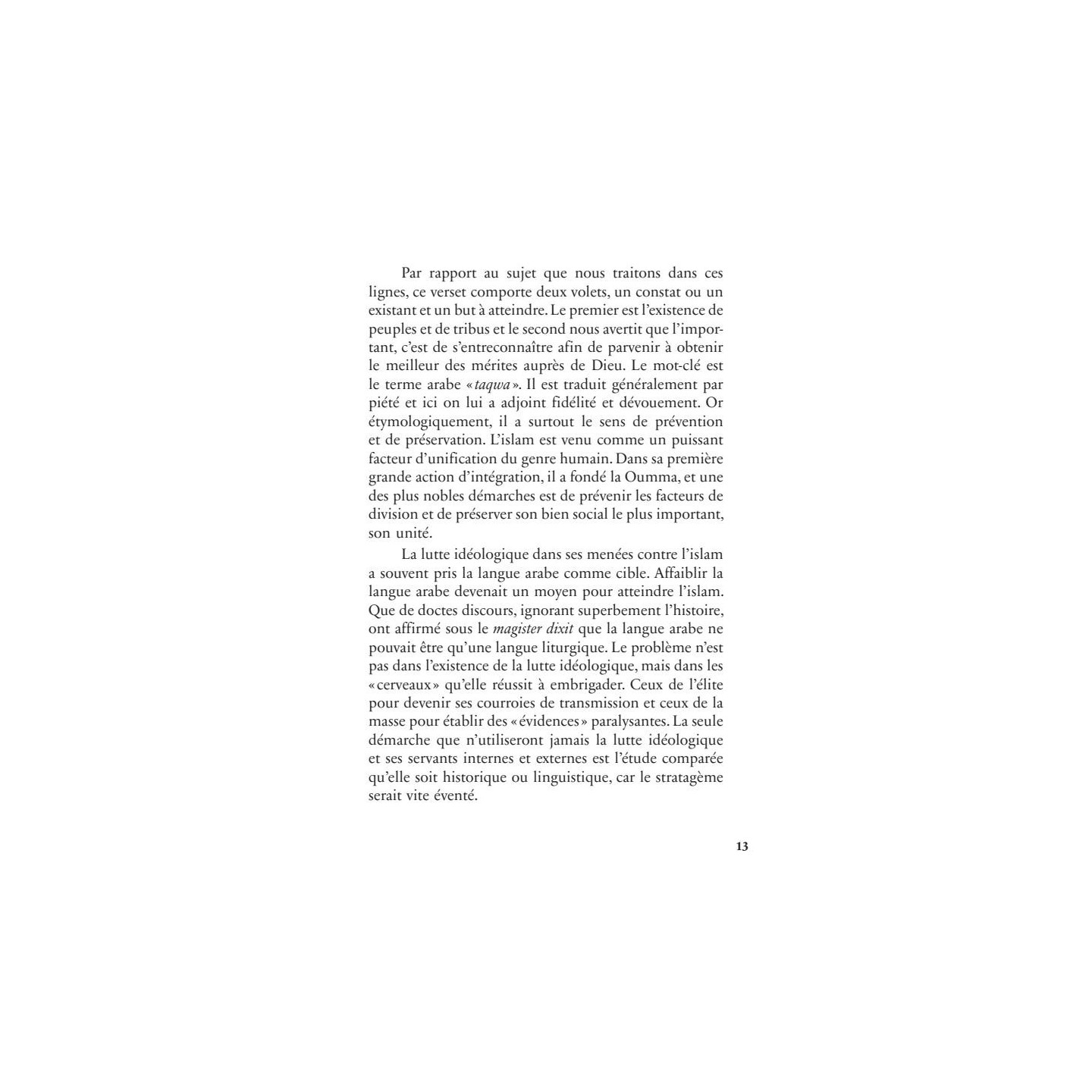 Mémoires d'un témoin du siècle : l'étudiant (1930-1939) - Malek Bennabi - Héritage