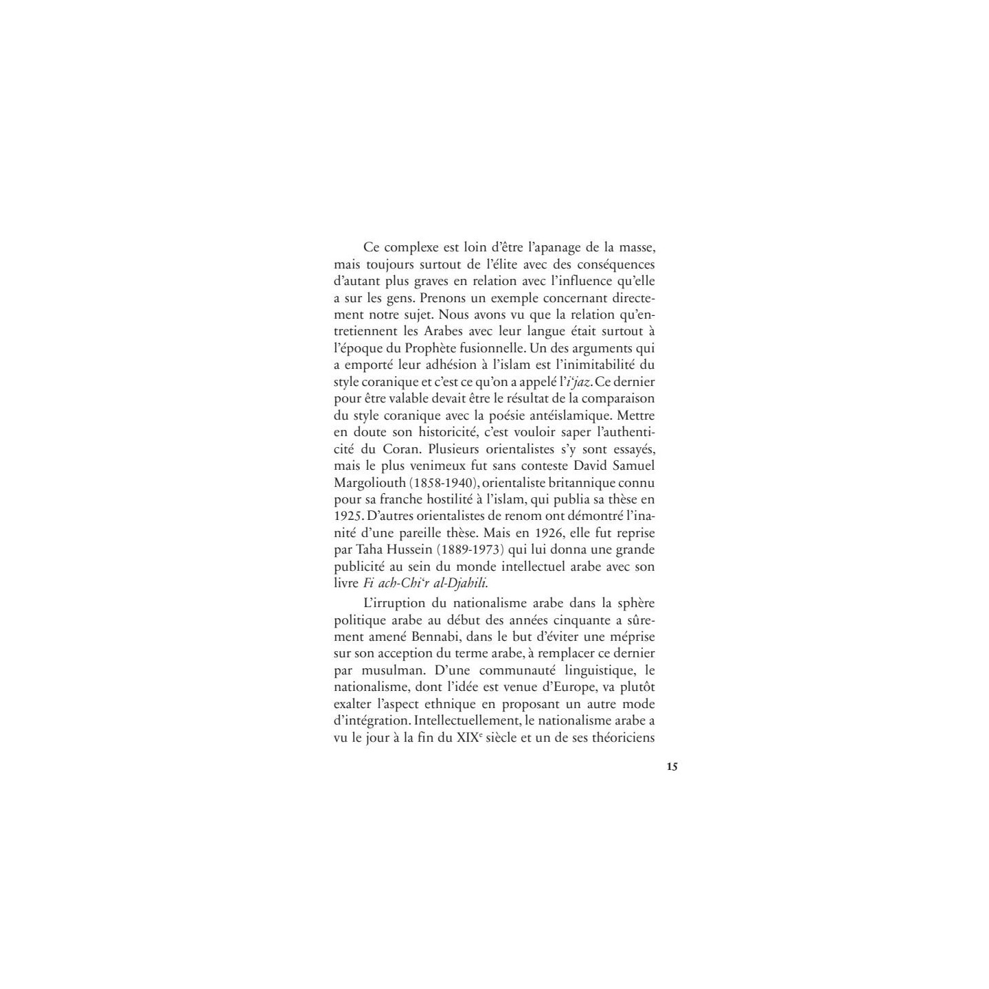 Mémoires d'un témoin du siècle : l'étudiant (1930-1939) - Malek Bennabi - Héritage